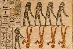 132_Egypte_Louxor_Thebes_Vallee-des-Rois_Tombe-de-Ramses-IX_Fresque_Representation-des-Vivants-et-des-Morts