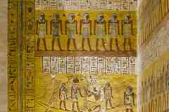 143_Egypte_Louxor_Thebes_Vallee-des-Rois_Tombe-de-Ramses-IV_Chambre-Funeraire_Fresques_Orocession-et-Bateau