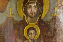 357_Egypte_Le-Caire_Quartier-de-Maadi_Eglise-Copte-de-la-Vierge-Marie-de-Maadi-XVIIIeme-s-apJC_Tableau-de-la-Sainte-Vierge