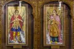 359_Egypte_Le-Caire_Quartier-de-Maadi_Eglise-Copte-de-la-Vierge-Marie-de-Maadi-XVIIIeme-s-apJC_Tableau-des-Archanges-Michel-et-Gabriel