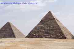 376_Egypte_Le-Caire_Gizeh_Pyramide-de-Kheops-2600-avJC_IVeme-dynastie_Pyramide-de-Khephren-fils-de-Kheops-2570_IVeme-dynastie